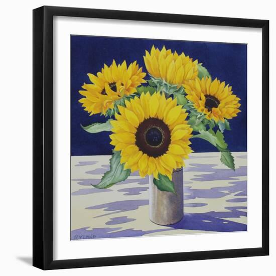 Sunflower Still Life-Christopher Ryland-Framed Giclee Print