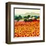 Sunflower Sunset, Tuscany-Hazel Barker-Framed Art Print