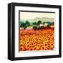 Sunflower Sunset, Tuscany-Hazel Barker-Framed Art Print