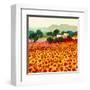 Sunflower Sunset, Tuscany-Hazel Barker-Framed Art Print