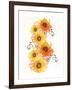 Sunflower Swirls-Bee Sturgis-Framed Art Print