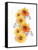 Sunflower Swirls-Bee Sturgis-Framed Stretched Canvas