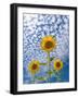 Sunflower Triad-Michael Blanchette-Framed Photographic Print