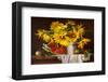 Sunflower Watermelon Stilllife-null-Framed Art Print