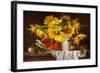 Sunflower Watermelon Stilllife-null-Framed Art Print