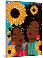 Sunflower Women-Lorintheory-Mounted Art Print