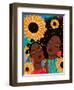 Sunflower Women-Lorintheory-Framed Art Print