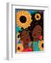 Sunflower Women-Lorintheory-Framed Art Print