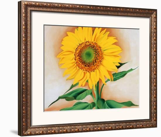 Sunflower-Georgia O'Keeffe-Framed Art Print