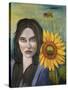 Sunflower-Leah Saulnier-Stretched Canvas