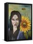 Sunflower-Leah Saulnier-Framed Stretched Canvas