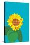 Sunflower-Gigi Rosado-Stretched Canvas