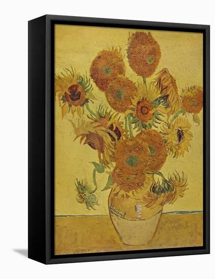 'Sunflowers', 1888 (1935)-Vincent van Gogh-Framed Stretched Canvas