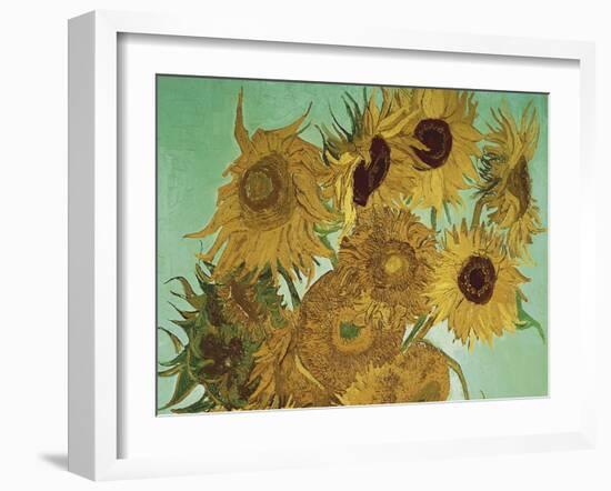Sunflowers, 1888  - Focus-Van Gogh Vincent-Framed Giclee Print