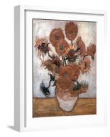 'Sunflowers', 1889.  Artist: Vincent van Gogh-Vincent van Gogh-Framed Giclee Print