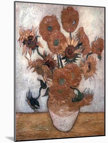 'Sunflowers', 1889.  Artist: Vincent van Gogh-Vincent van Gogh-Mounted Giclee Print