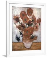 'Sunflowers', 1889.  Artist: Vincent van Gogh-Vincent van Gogh-Framed Giclee Print