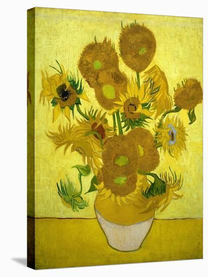 Sunflowers, 1889-Vincent van Gogh-Stretched Canvas