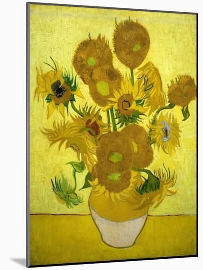 Sunflowers, 1889-Vincent van Gogh-Mounted Giclee Print