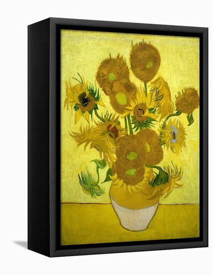 Sunflowers, 1889-Vincent van Gogh-Framed Stretched Canvas