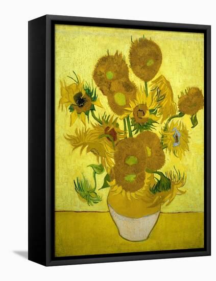 Sunflowers, 1889-Vincent van Gogh-Framed Stretched Canvas