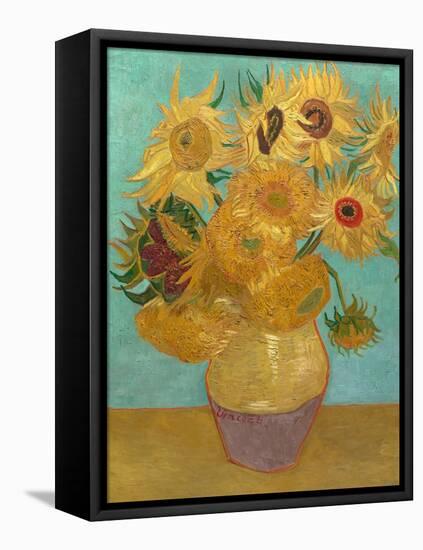 Sunflowers, 1889-Vincent van Gogh-Framed Stretched Canvas