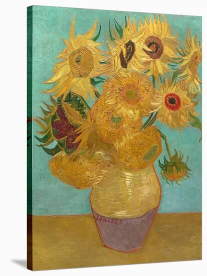 Sunflowers, 1889-Vincent van Gogh-Stretched Canvas