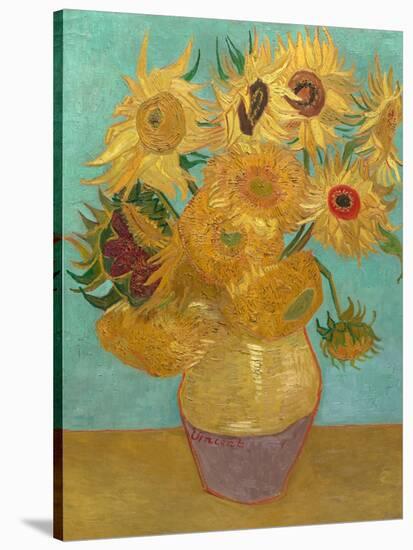 Sunflowers, 1889-Vincent van Gogh-Stretched Canvas