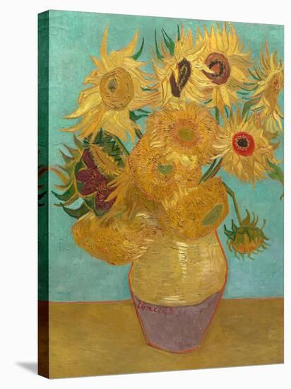 Sunflowers, 1889-Vincent van Gogh-Stretched Canvas