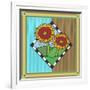 Sunflowers 1-Denny Driver-Framed Giclee Print