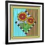 Sunflowers 1-Denny Driver-Framed Giclee Print