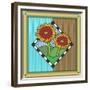 Sunflowers 1-Denny Driver-Framed Premium Giclee Print