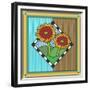 Sunflowers 1-Denny Driver-Framed Premium Giclee Print