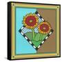 Sunflowers 1-Denny Driver-Framed Stretched Canvas