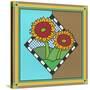 Sunflowers 1-Denny Driver-Stretched Canvas
