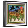 Sunflowers 3 with Kernel and Friends-Denny Driver-Framed Giclee Print