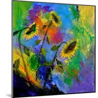 Sunflowers 7741-Pol Ledent-Mounted Art Print