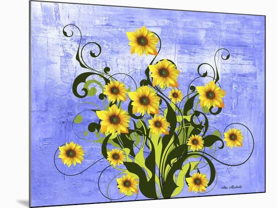 Sunflowers A-Ata Alishahi-Mounted Premium Giclee Print