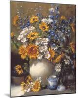 Sunflowers and Daisies-Frank Janca-Mounted Giclee Print