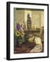 Sunflowers and Hollyhocks-Kate Hayllar-Framed Premium Giclee Print