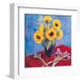 Sunflowers and Irises-Edward Noott-Framed Art Print