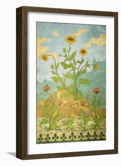 Sunflowers and Poppies; Soucis Et Pavots, 1899-Paul Ranson-Framed Giclee Print