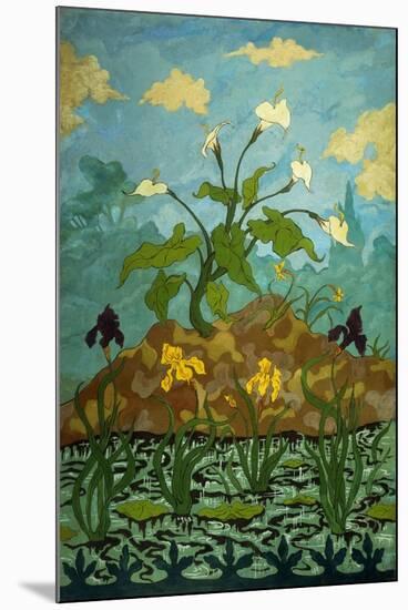 Sunflowers and Poppies-Paul Ranson-Mounted Premium Giclee Print