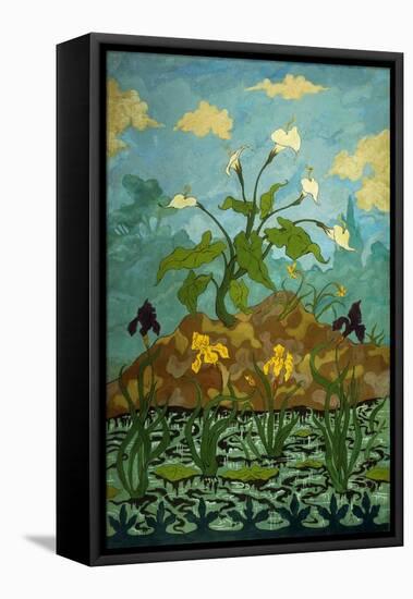 Sunflowers and Poppies-Paul Ranson-Framed Stretched Canvas