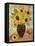 Sunflowers and Satsumas-Lorraine Platt-Framed Stretched Canvas