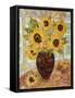 Sunflowers and Satsumas-Lorraine Platt-Framed Stretched Canvas