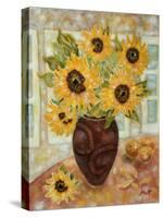 Sunflowers and Satsumas-Lorraine Platt-Stretched Canvas