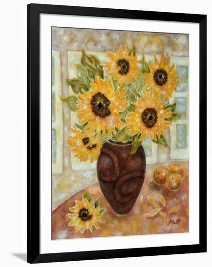 Sunflowers and Satsumas-Lorraine Platt-Framed Giclee Print