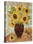 Sunflowers and Satsumas-Lorraine Platt-Stretched Canvas