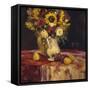 Sunflowers and Wine-Allayn Stevens-Framed Stretched Canvas
